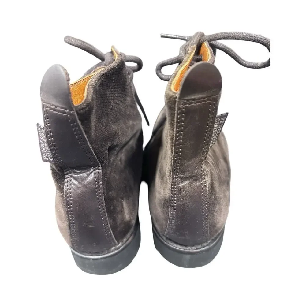 PENELOPE CHILVERS Rodriguez Velvet Boots Lace-Up Brown EU 37 US 6